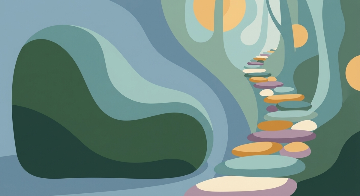 A comparison of a giant step versus many small, easy steps