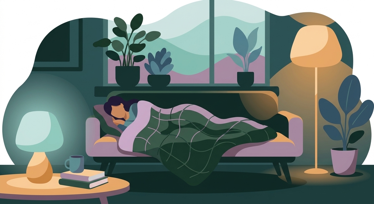 A quiet, sensory-friendly room designed for deep rest