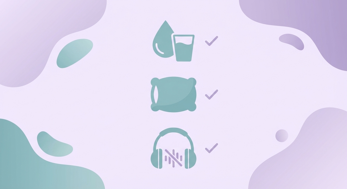 Visual representation of a self-care recovery checklist for sensory regulation